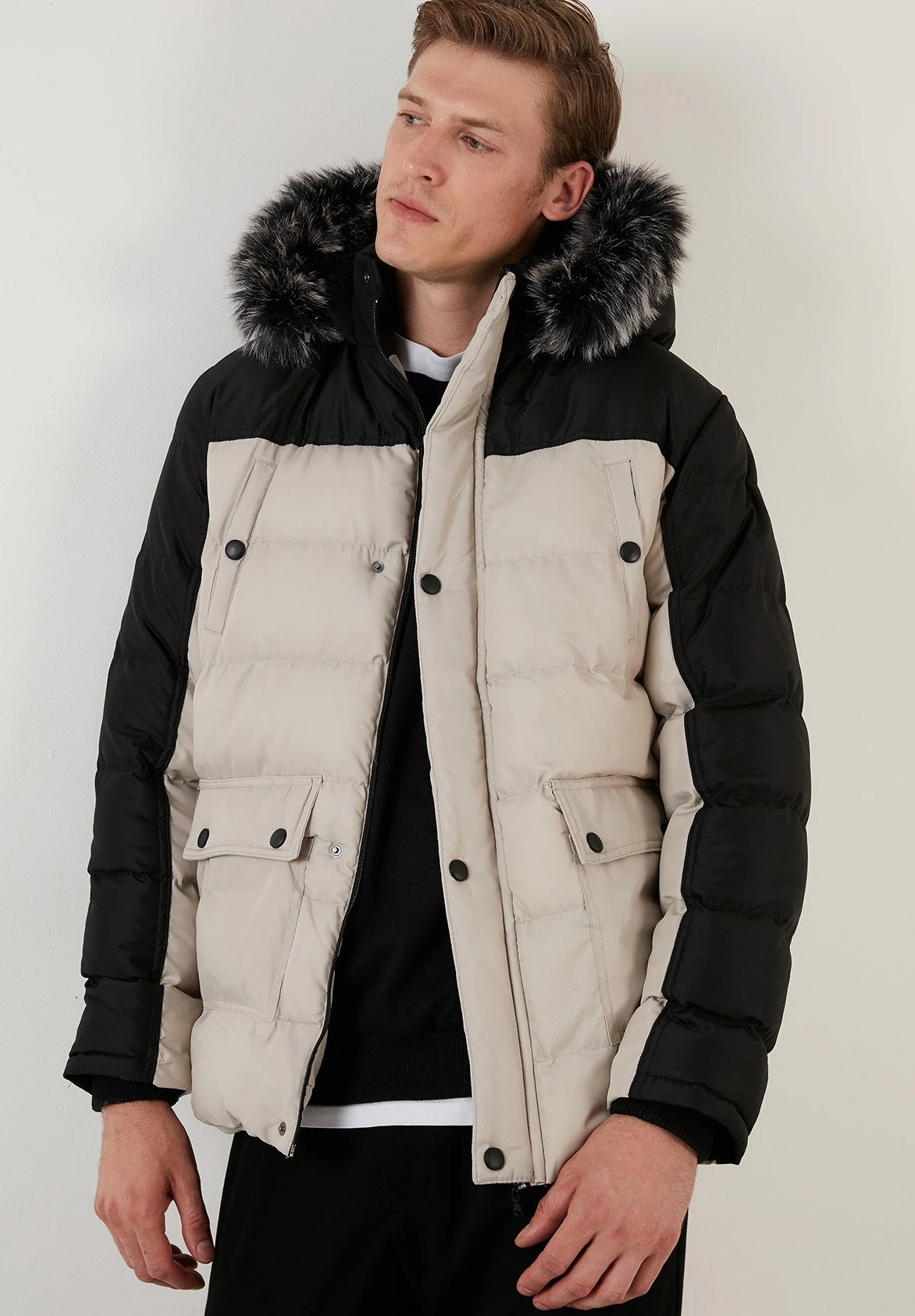 Winterjas - Stone Black 6 Winterjas - Stone Black - Afbeelding 6