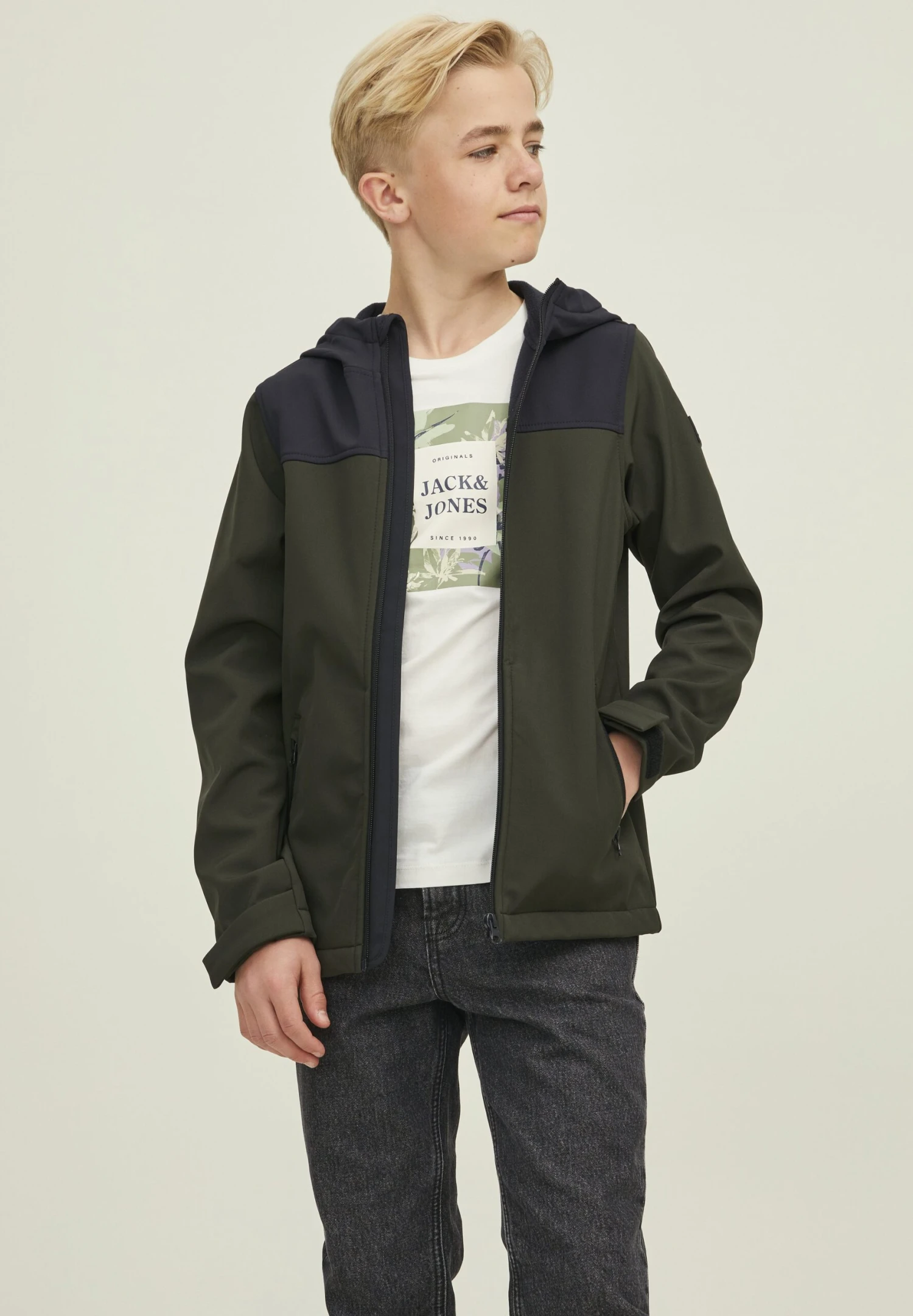 Jack & Jones Junior Jjemarvin Hood- Jas - Rosin 2 Jack & Jones Junior Jjemarvin Hood- Jas - Rosin - Afbeelding 2
