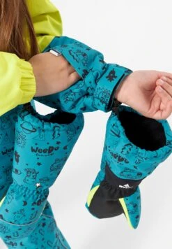 Cosmo Universe - Winterjas - Petrol Schwarz Print -Modex Winkel 04eb7a3f268d4491b78d0c441bab9803