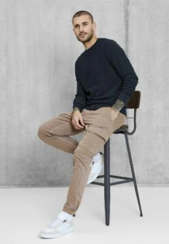 Mit Feiner Struktur - Trui - Blau -Modex Winkel 0663b7b718cb4ae395703fcf60a176b7