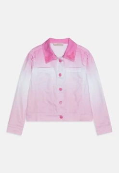 Monnalisa Giacchino Degradee Taglio Drill - Spijkerjas - Rosa Peach