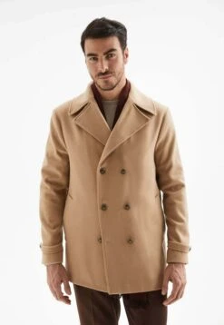 Halflange Jas - Camel