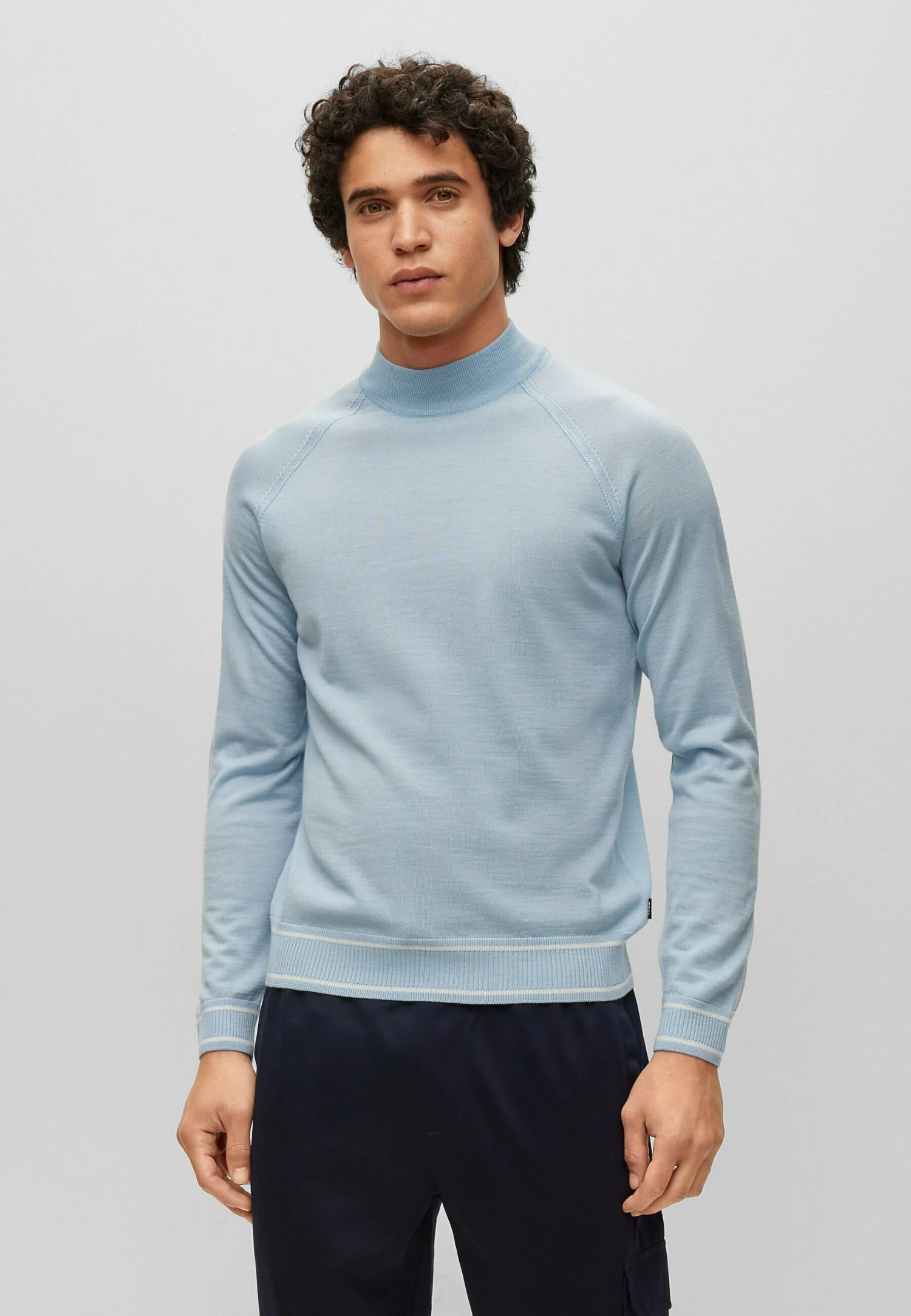 Boss Favino - Trui - Light Blue Seven 1 Boss Favino - Trui - Light Blue Seven