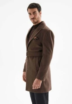 Halflange Jas - Dark Brown -Modex Winkel 0b5e2883833a46e08b305b97f4ec955e