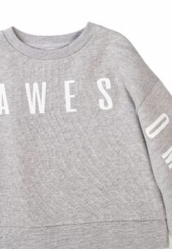 Minoti Sweater - Grey Marl -Modex Winkel 118a6b09bbb94fb8a35448554119bc1f