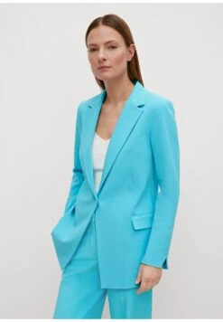 Comma Twill - Halflange Jas - Türkis