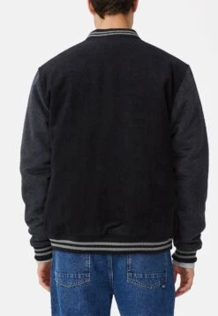 COTTON ON Varsity- Bomberjacks - Black -Modex Winkel 124c6f6fb87746bbbcd38cbfc9be0543