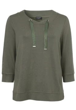 Rundhals 3/4 Arm - Sweater - Khaki