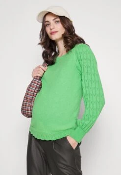 ONLY MATERNITY Olmmolly Life Mix O Neck - Trui - Green Bee -Modex Winkel 1458f8a5a84b4221ad7327e8432eff42