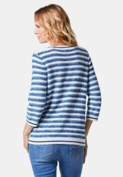 GOLDNER Trui - Azure Blue / White / Patterned -Modex Winkel 1521fb4182284a438ee7e79b6c141c0b