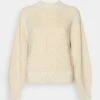 Marc O'Polo Longsleeve Small Stand-Up Collar - Trui - Chalky Sand