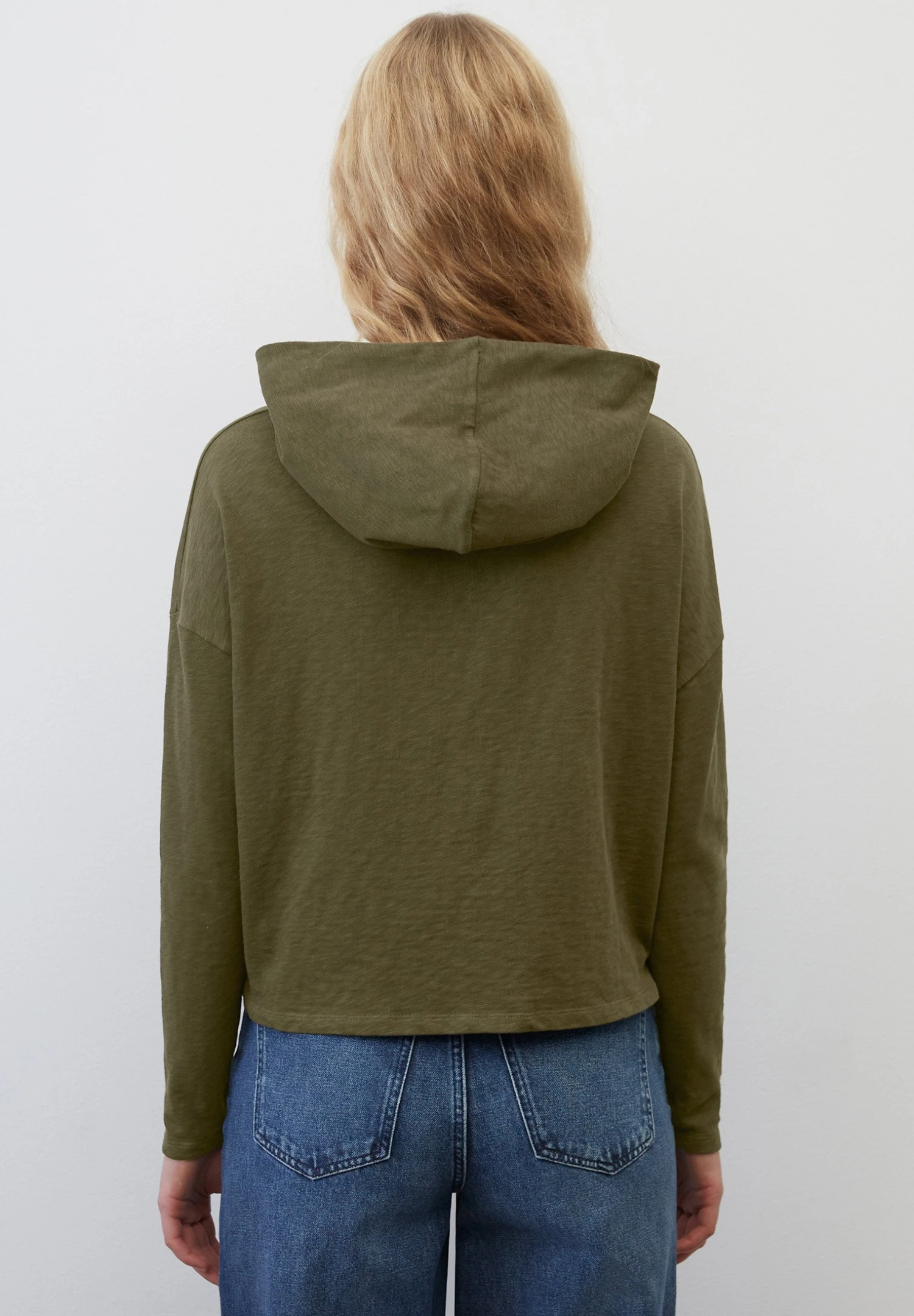 Marc O'Polo DENIM Wide Cropped- Hoodie - Dakota Shadow 2 Marc O'Polo DENIM Wide Cropped- Hoodie - Dakota Shadow - Afbeelding 2