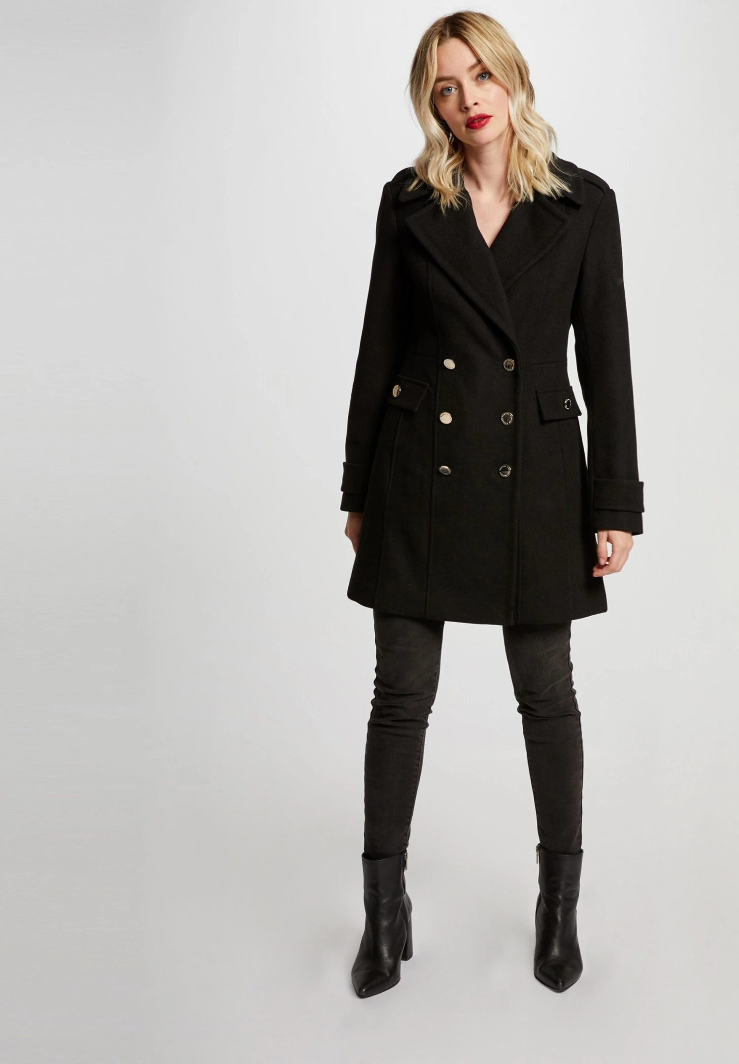 MORGAN Halflange Jas - Black 2 MORGAN Halflange Jas - Black - Afbeelding 2