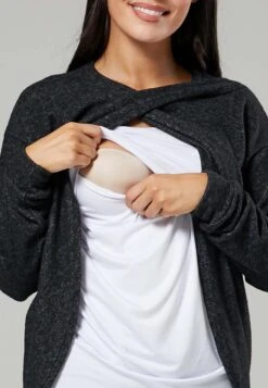 2In1 Maternity And Nursing - Sweater - Mottled Black -Modex Winkel 179496dd63fb4d32b9bae2afc093ef3a
