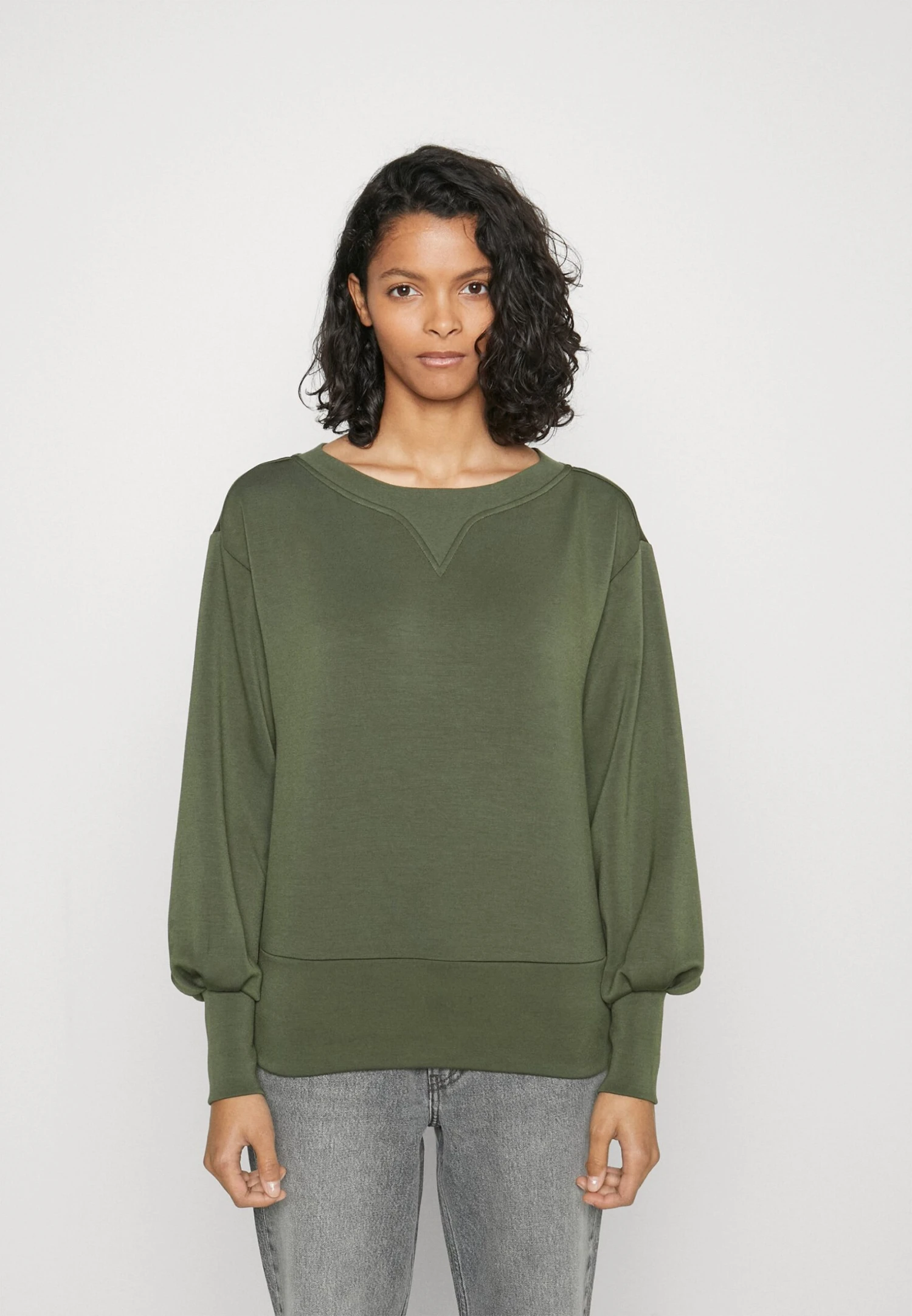 Scotch & Soda Boatneck - Sweater - Field Green 3 Scotch & Soda Boatneck - Sweater - Field Green - Afbeelding 3