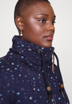 Rylie Birds- Sweater Met Rits - Navy -Modex Winkel 192e51424dea4c82bc37ebffc6310d71