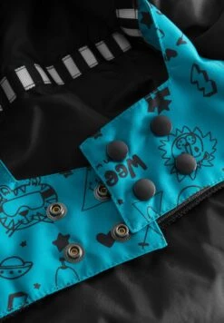 Cosmo Universe - Winterjas - Petrol Schwarz Print -Modex Winkel 1a27dace4a7942038e21c75b1f0d444b