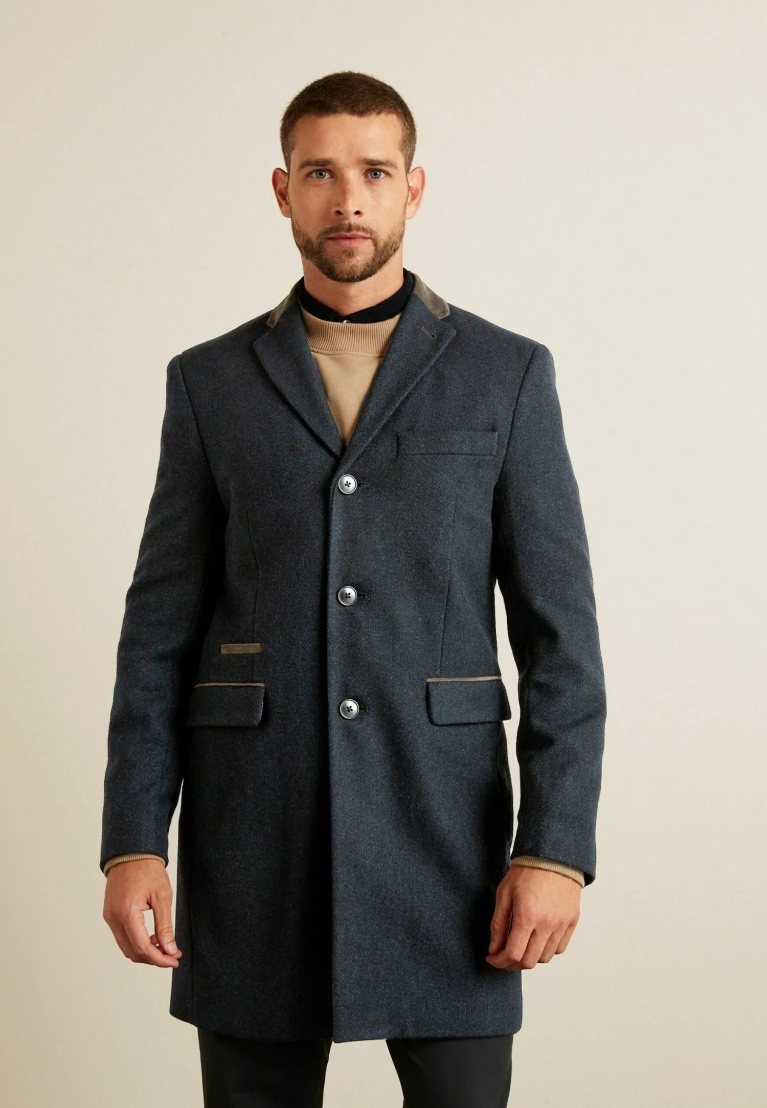 Next Trimmed Epsom- Halflange Jas - Navy Blue 2 Next Trimmed Epsom- Halflange Jas - Navy Blue - Afbeelding 2