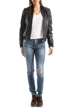 Blue Wellford - Leren Jas - Black -Modex Winkel 1af755db16594c97bb0a0b28c179af26