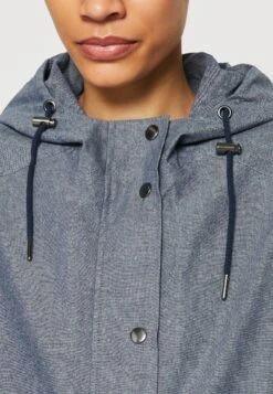 Thought The Chambray Waterproof Jacket - Parka - Blue -Modex Winkel 1b40c65133e147cf99cf43ca310da188