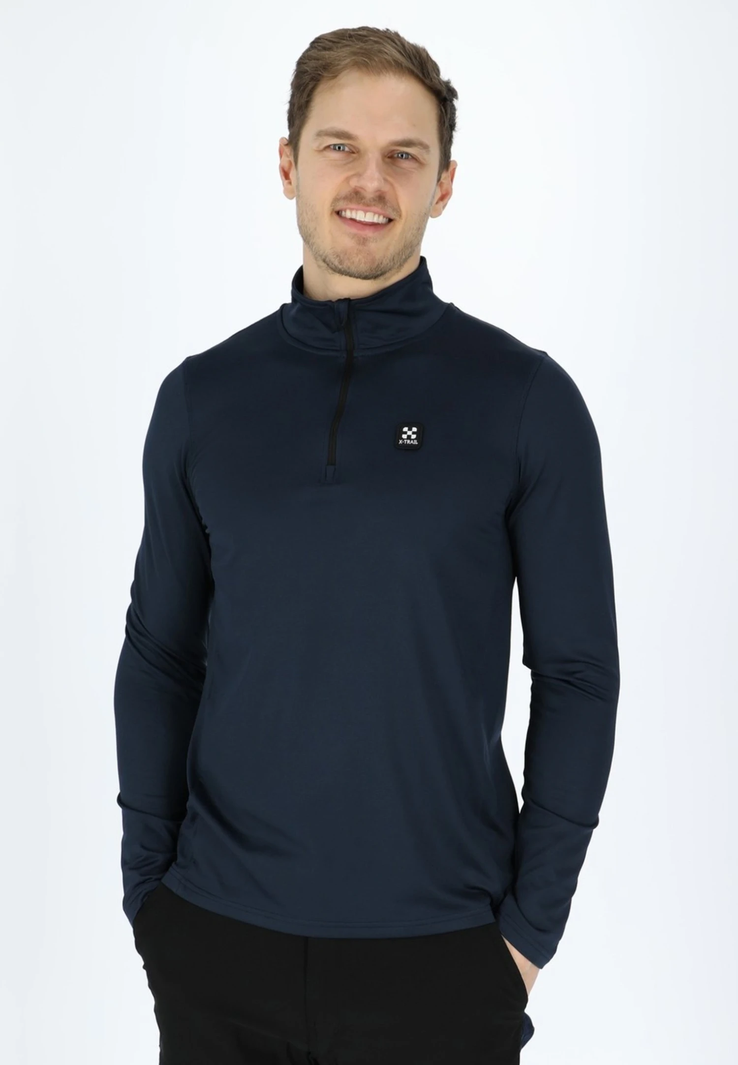 Active Halfzip - Sweater - Dk Navy 1 Active Halfzip - Sweater - Dk Navy