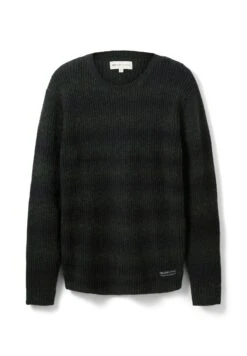 TOM TAILOR Denim Trui - Green Black Gradient Design