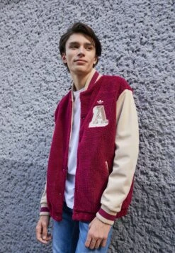 Adidas Originals Varsity Jacket - Bomberjacks - Legacy Burgundy