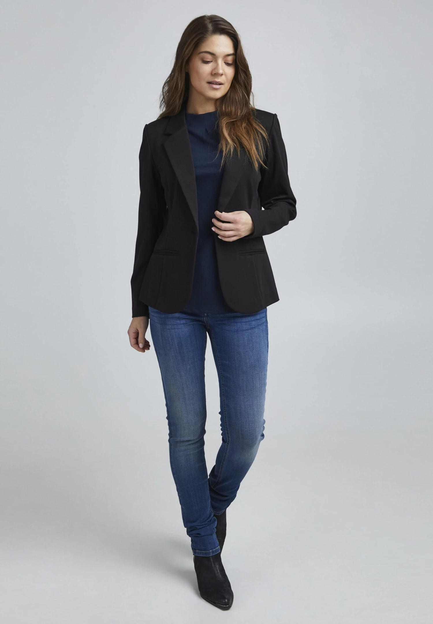 Fransa Blazer - Noos Black 2 Fransa Blazer - Noos Black - Afbeelding 2