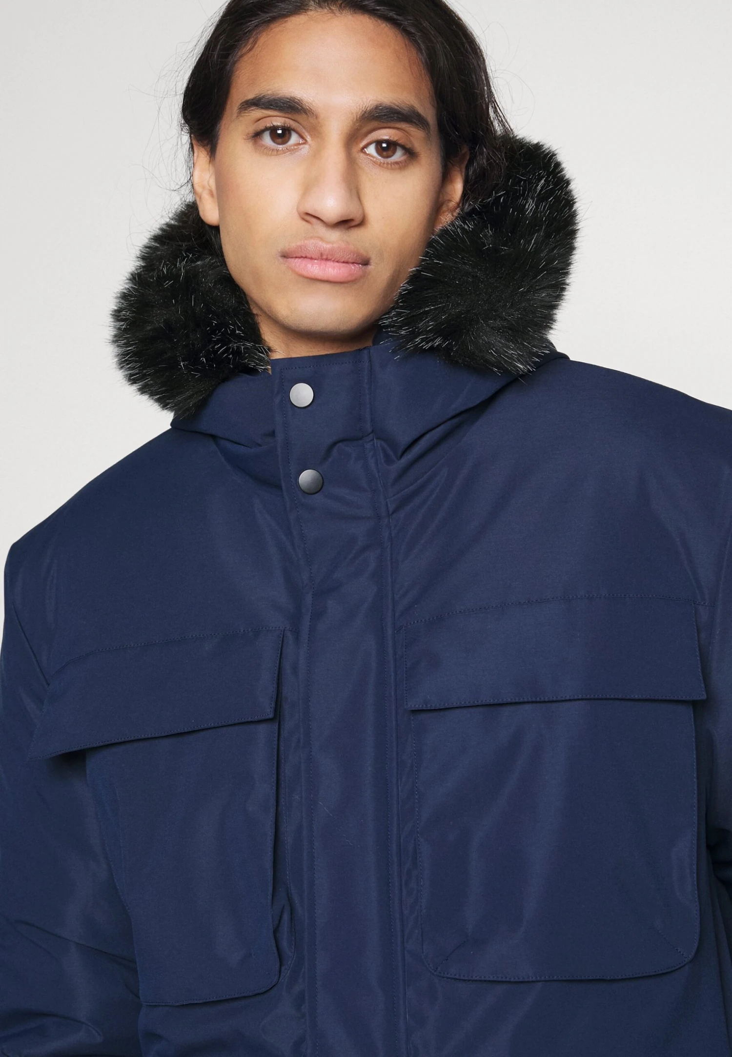 Exploration Pocket Long Jacket - Winterjas - Navy 4 Exploration Pocket Long Jacket - Winterjas - Navy - Afbeelding 4