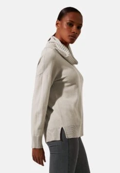 Mit Grossem Capuchon-Kragen - Trui - Hellgrau -Modex Winkel 2172b62ff9ee40938ef8686b4386d469