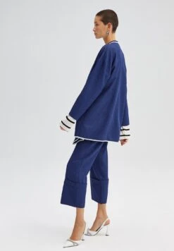 BlousilyWith Trim- Halflange Jas - Stone Blue Denim -Modex Winkel 24c78ec8878c4ae1b2862c6e18a51cbf