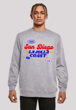 F4NT4STIC San Diego Crew - Sweater - Heather Grey