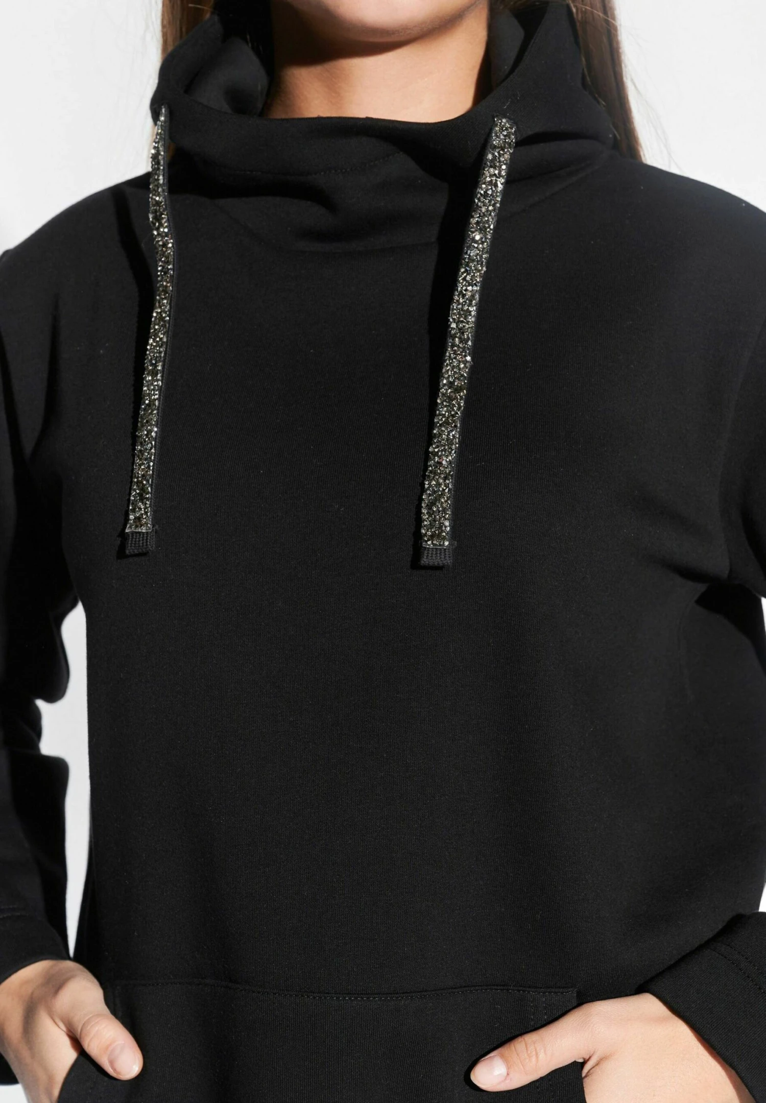 Boxy Strass-Ba - Hoodie - Schwarz 4 Boxy Strass-Ba - Hoodie - Schwarz - Afbeelding 4