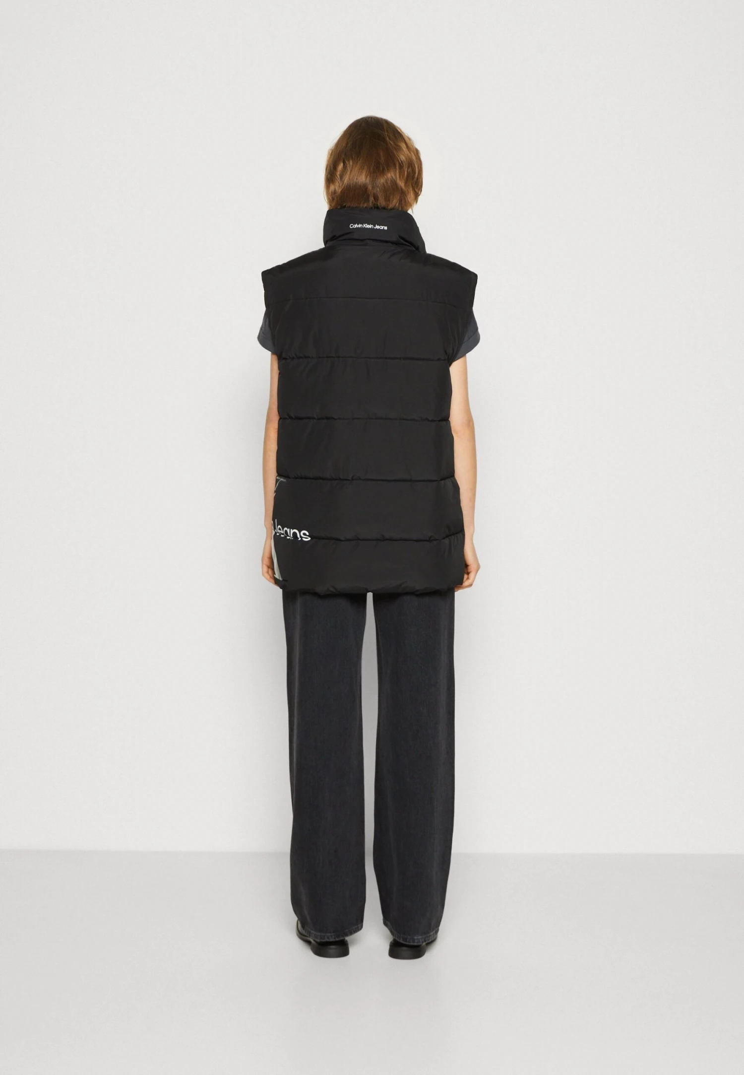 Calvin Klein Jeans Blown Up Long Vest - Bodywarmer - Black 3 Calvin Klein Jeans Blown Up Long Vest - Bodywarmer - Black - Afbeelding 3
