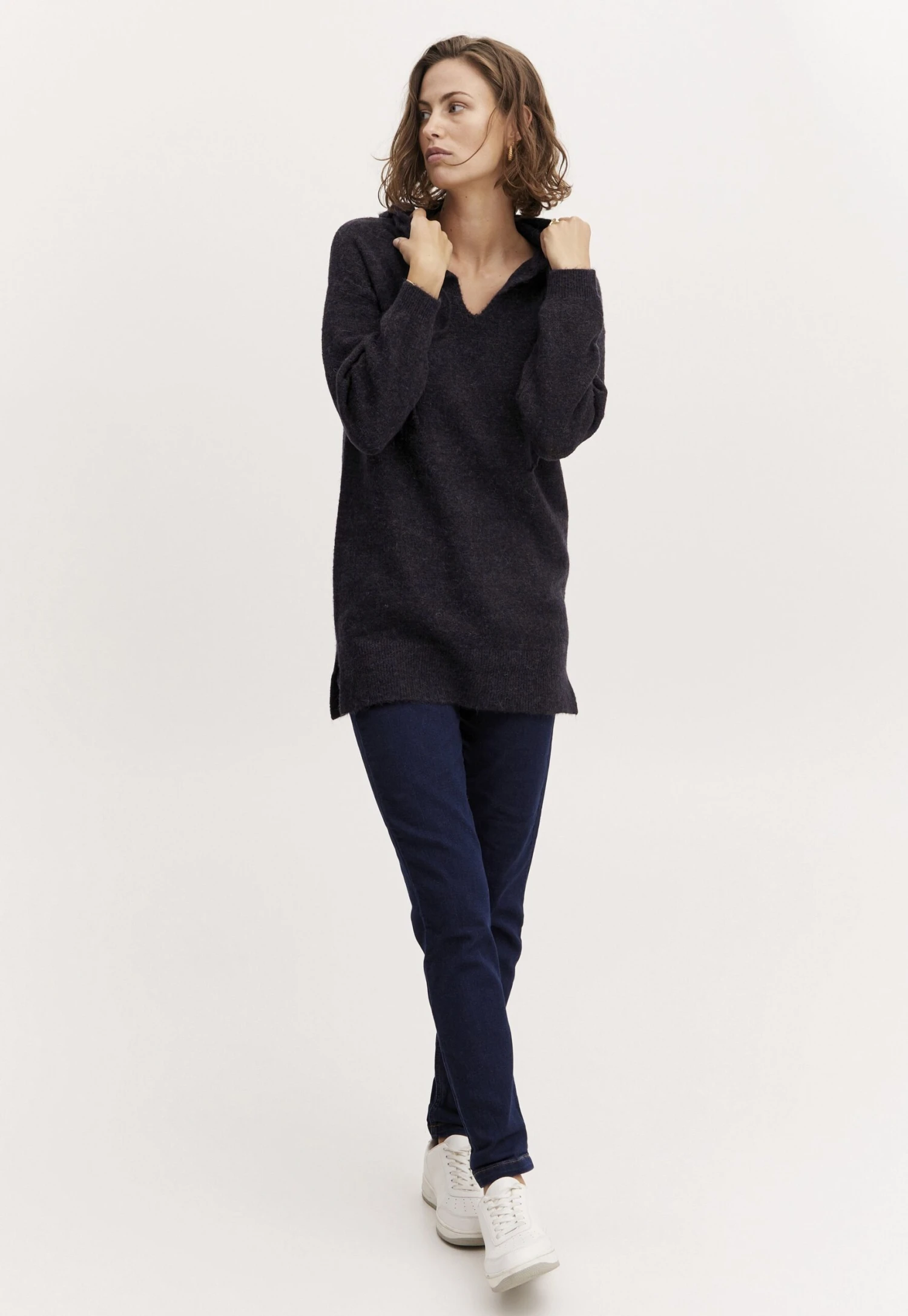 Fransa Frsandy Tu - Hoodie - Outer Space Melange 2 Fransa Frsandy Tu - Hoodie - Outer Space Melange - Afbeelding 2