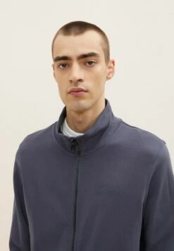 Tom Tailor Sweater Met Rits - Blue Grey -Modex Winkel 29b1b3097dd343e7a8b9169e3e15e05a