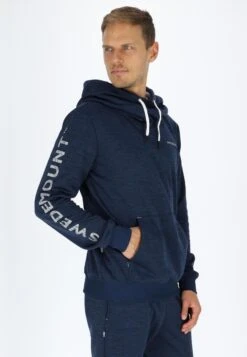 Training Logo - Hoodie - Navy Melange Lt Grey Melange -Modex Winkel 2c47973c79e34db892a7503fc096ece6