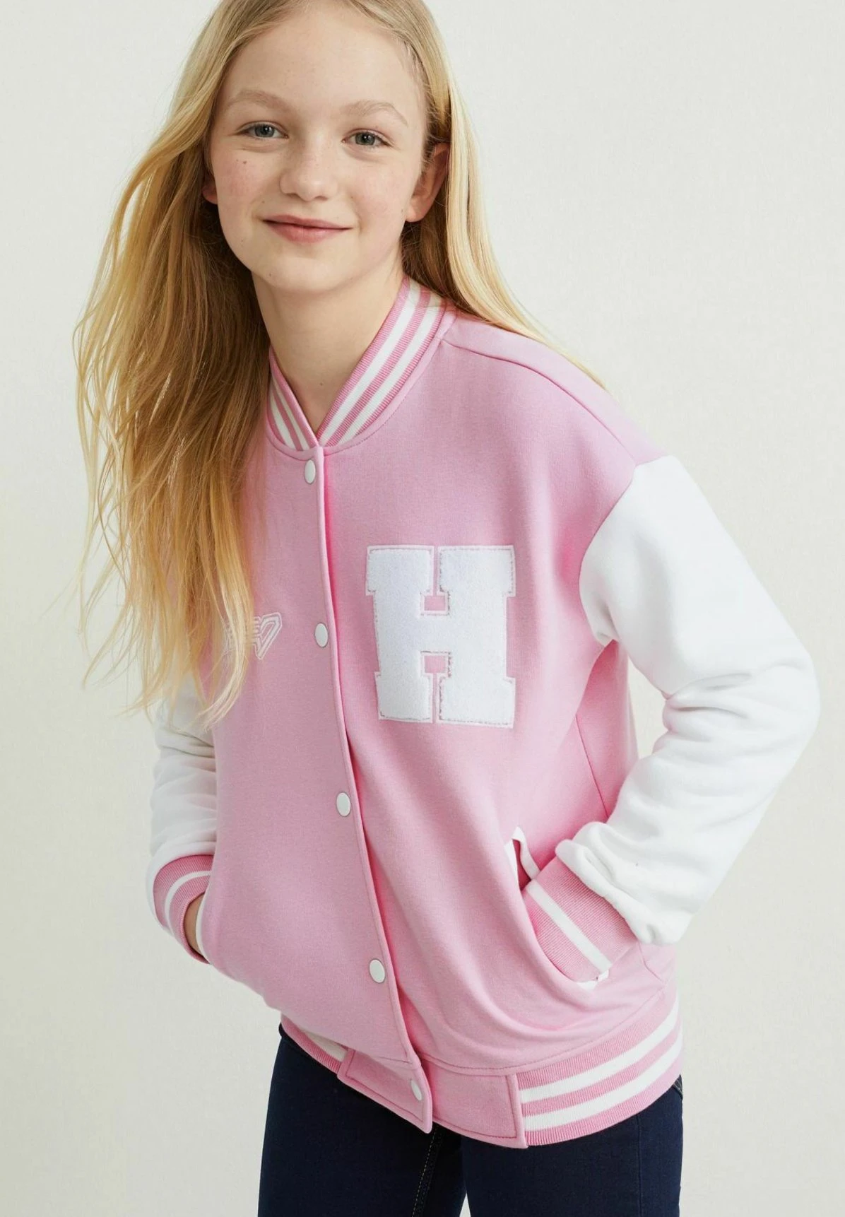 Sweater Met Rits - Rose 2 Sweater Met Rits - Rose - Afbeelding 2