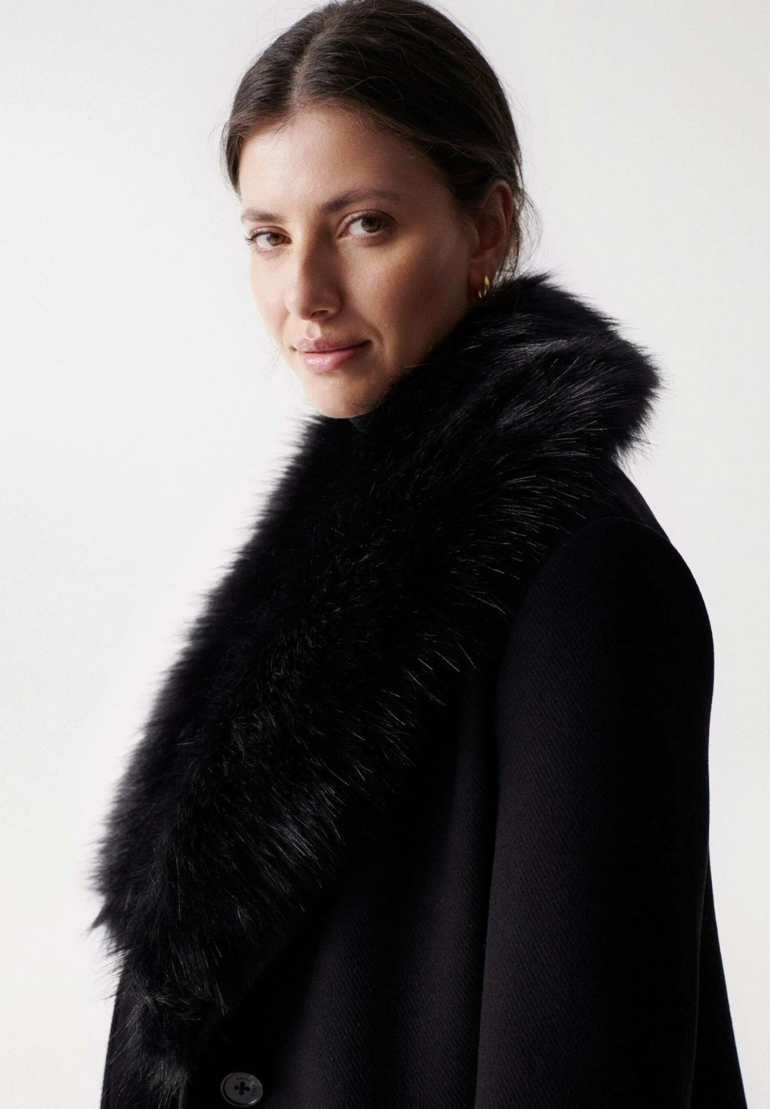 Lisboa - Mantel - Black 4 Lisboa - Mantel - Black - Afbeelding 4