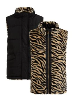 WE FASHION Reversible Bodywarmer Met - Bodywarmer - Black -Modex Winkel 30fe39a7eeca4e98b522dac9e297892b