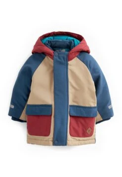 Next Shower Resistant Standard - Winterjas - Blue Colourblock -Modex Winkel 34062fc31a1946f68c68033580755345