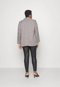 ONLY CARMAKOMA Carnewdita Blazer - Halflange Jas - Pumice Stone/Black/Spiced Apple/Super Sonic -Modex Winkel 3518eea8d0184bc2a51508755913fd08