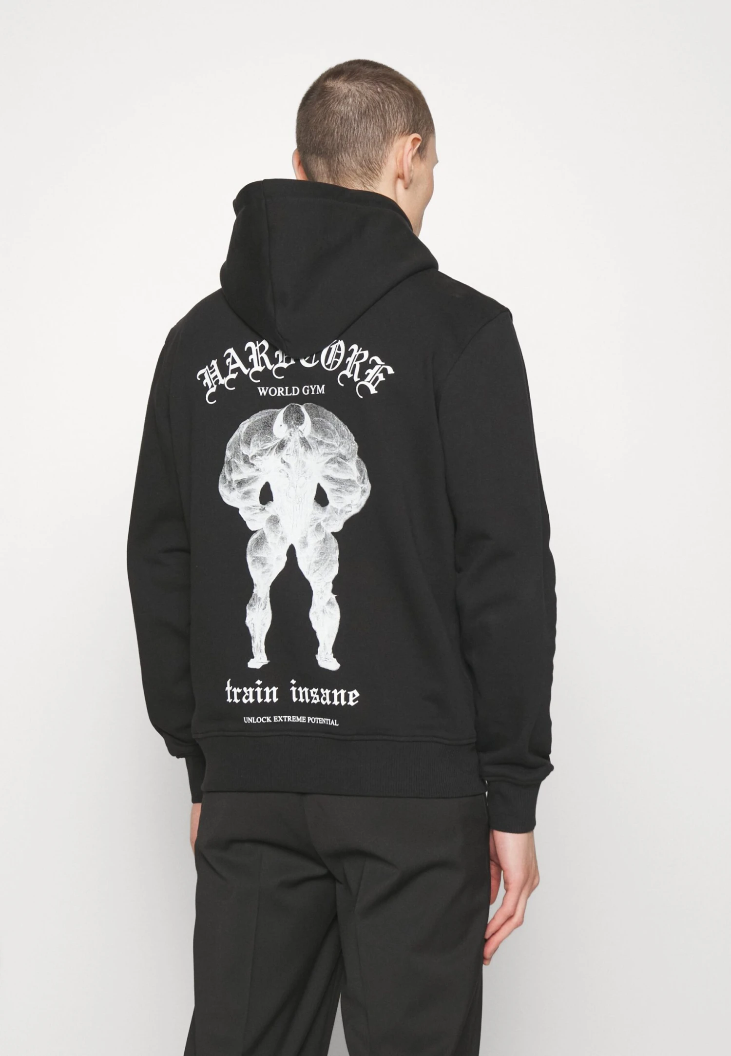 Han Kjøbenhavn Train Insane Relaxed Hoodie Unisex - Sweater - Black 3 Han Kjøbenhavn Train Insane Relaxed Hoodie Unisex - Sweater - Black - Afbeelding 3