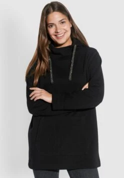 Boxy Strass-Ba - Hoodie - Schwarz