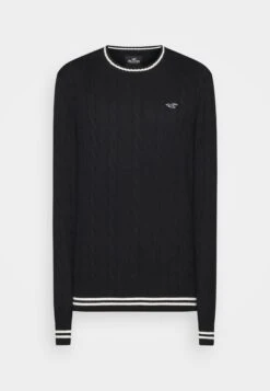 Hollister Co. Cable Crew - Trui - Black -Modex Winkel 368424e22d3a49a2bf06a82d77f3f868