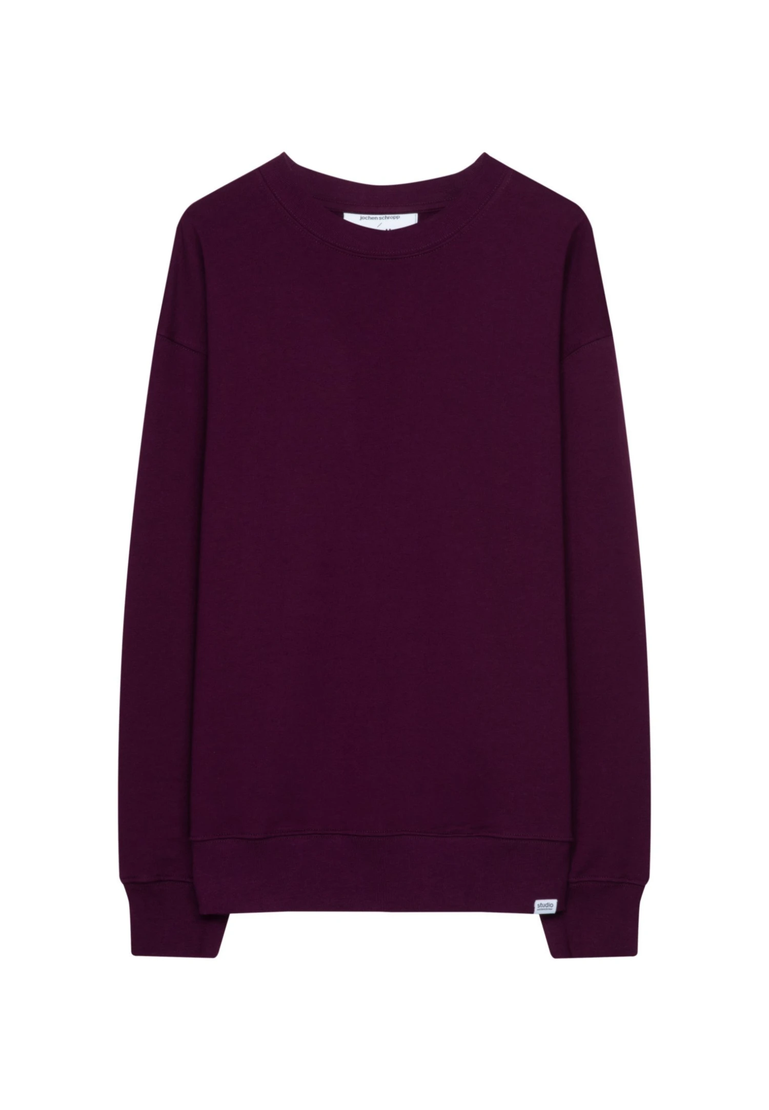 R-Neck - Sweater - Dunkellila 4 R-Neck - Sweater - Dunkellila - Afbeelding 4