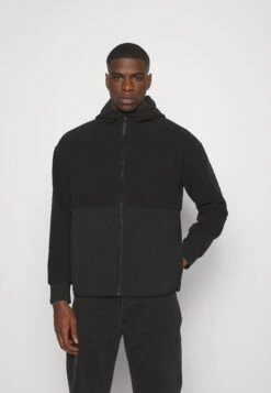 Calvin Klein Bonded Zip Hooded Unisex - Fleecejas - Black