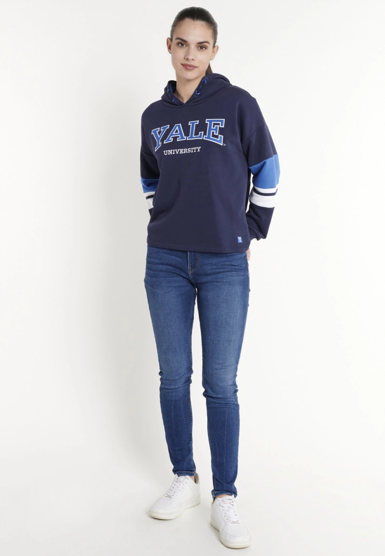 Blocking Yale Original Lizenz - Hoodie - Dunkelblau 2 Blocking Yale Original Lizenz - Hoodie - Dunkelblau - Afbeelding 2