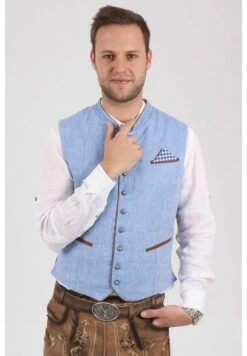 Platzhirsch- Bodywarmer - Hellblau