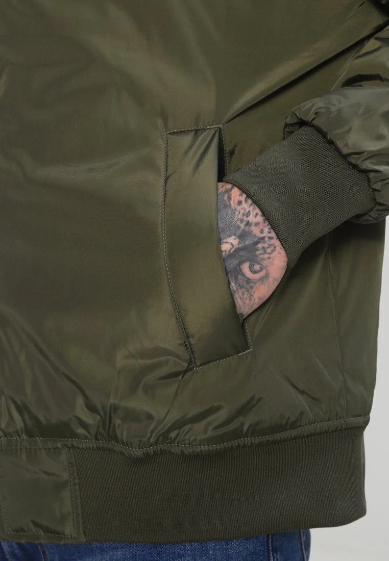 URBAN CLASSICS Oversized - Bomberjacks - Dark Olive 6 URBAN CLASSICS Oversized - Bomberjacks - Dark Olive - Afbeelding 6